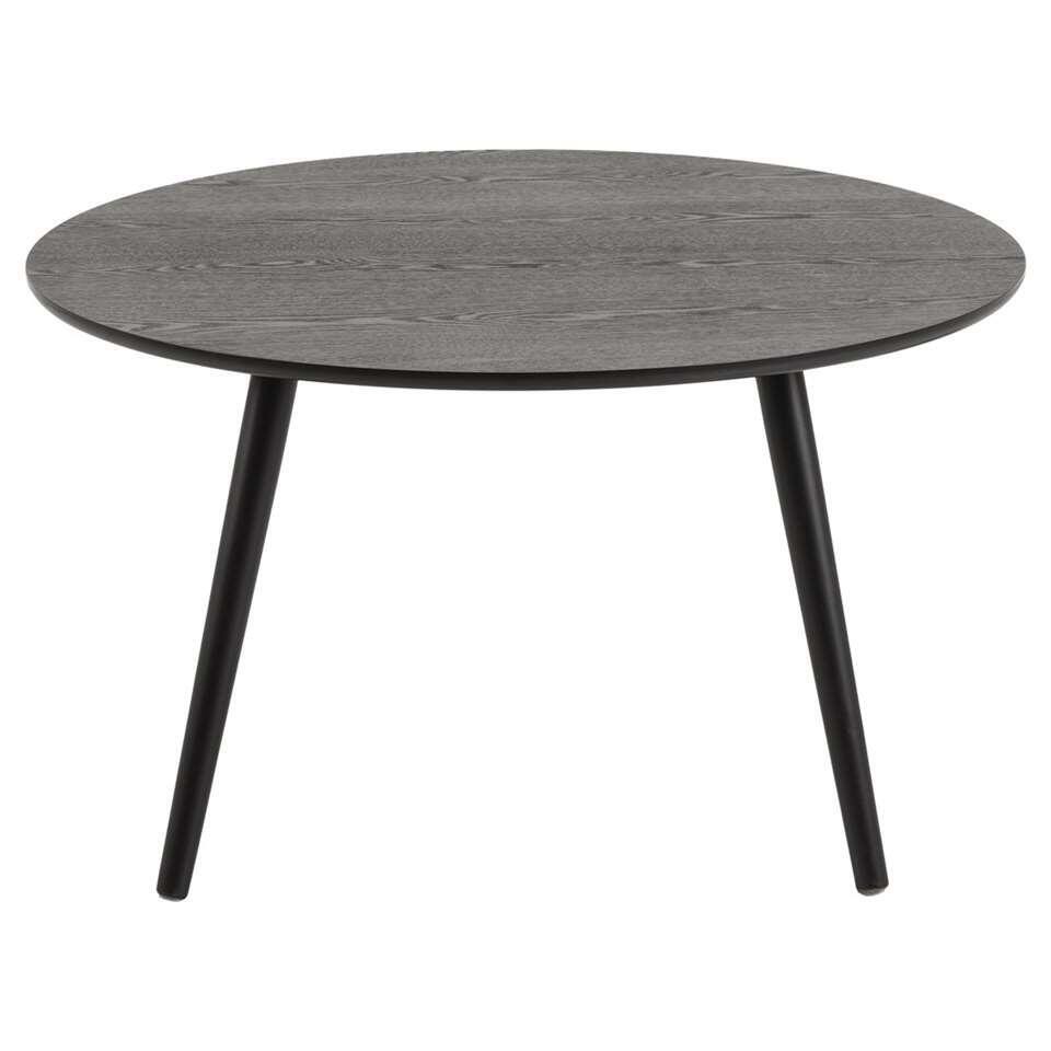 Salontafel Skjern - zwart - 45xØ80 cm - Leen Bakker